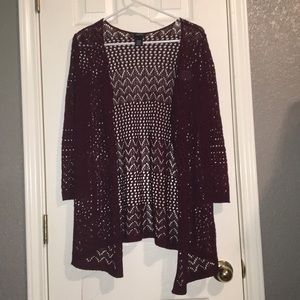 Burgundy cardigan (never worn)